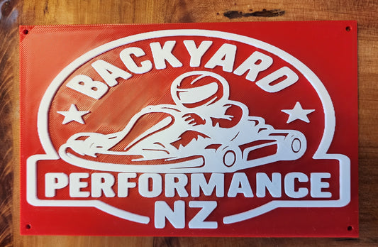 Go Kart Logo Number Plate